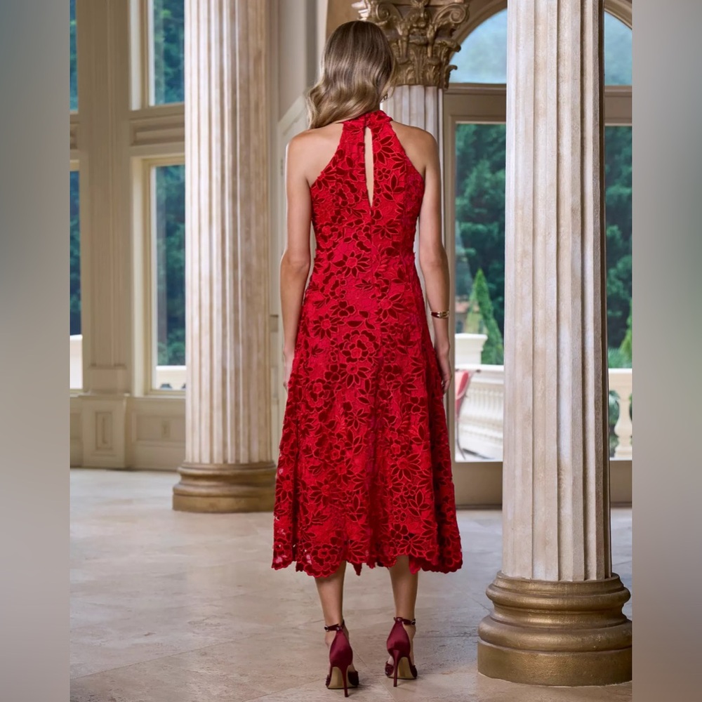 BOSTON PROPER
Mock Neck Velvet Lace Midi Dress
Excellent condition. Worn once - Picture 8 of 13